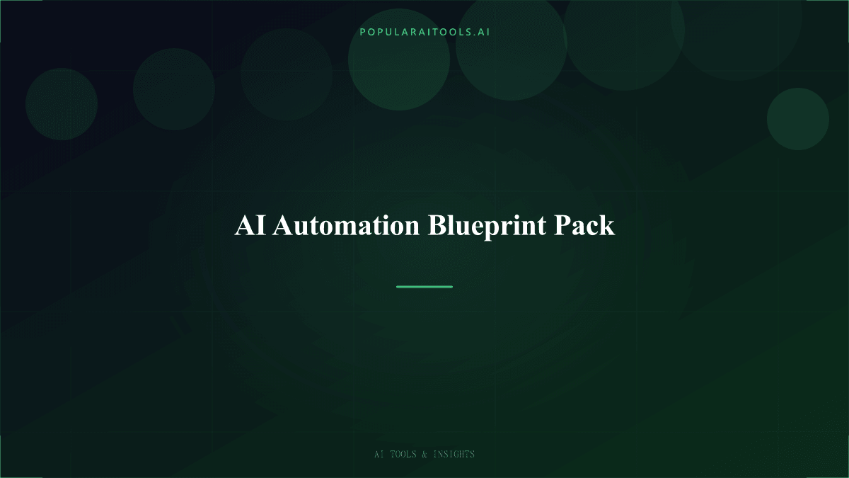 AI Automation Blueprint Pack featured image