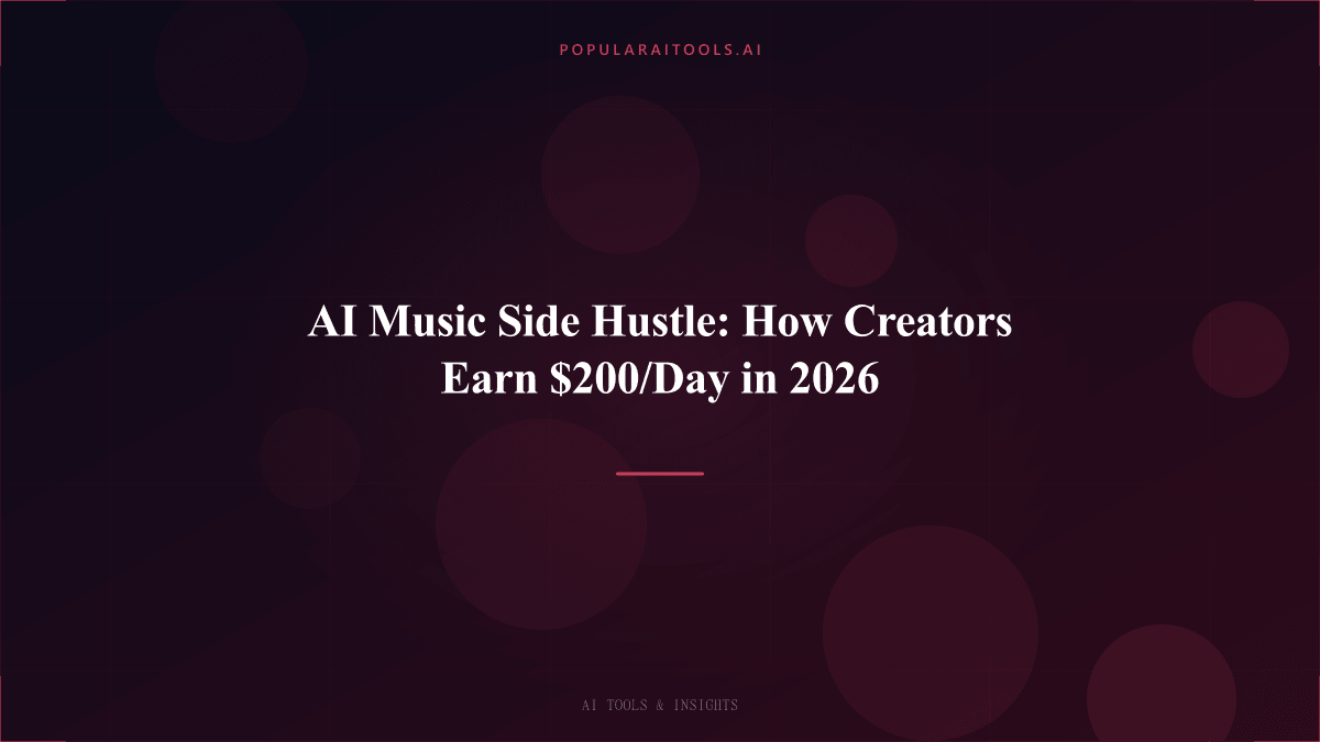 AI Music Side Hustle: How Creators Earn $200/Day in 2026 featured image