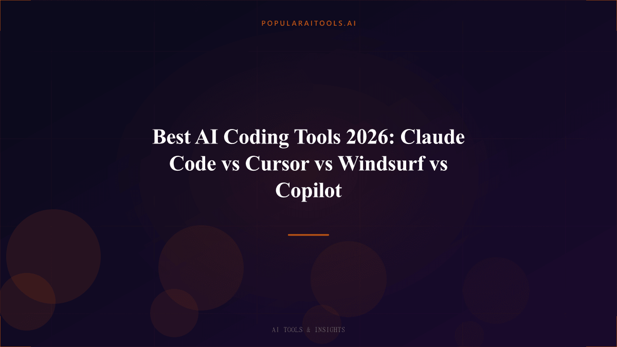 Best AI Coding Tools 2026: Claude Code vs Cursor vs Windsurf vs Copilot featured image