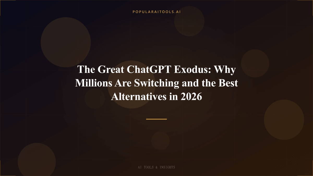 The Great ChatGPT Exodus: Why Millions Are Switching and the Best Alternatives in 2026 featured image