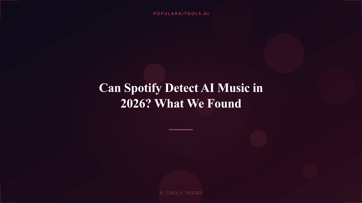 Can Spotify Detect AI Music in 2026? What We Found featured image