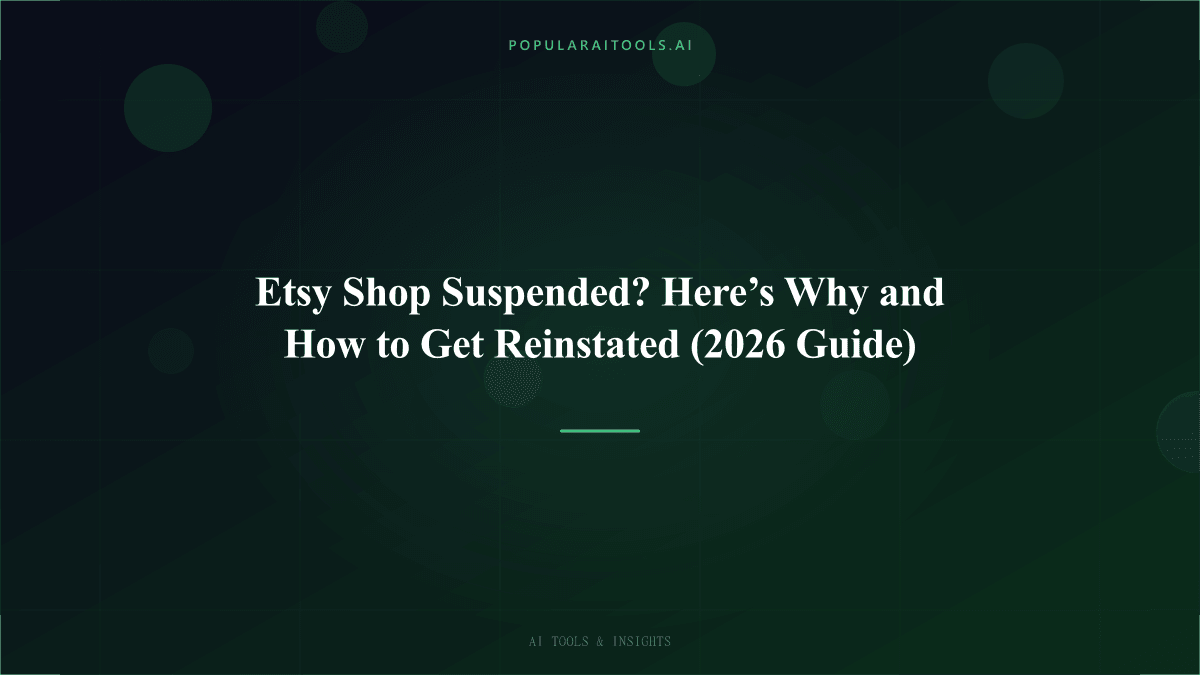 Etsy Shop Suspended? Here’s Why and How to Get Reinstated (2026 Guide) featured image