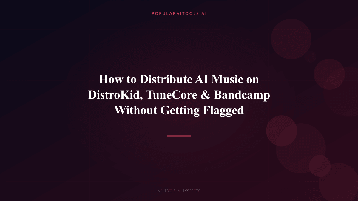 How to Distribute AI Music on DistroKid, TuneCore & Bandcamp Without Getting Flagged featured image