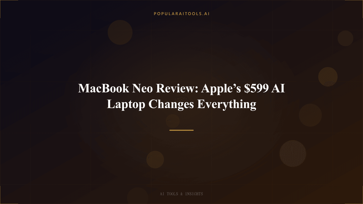 MacBook Neo Review: Apple’s $599 AI Laptop Changes Everything featured image