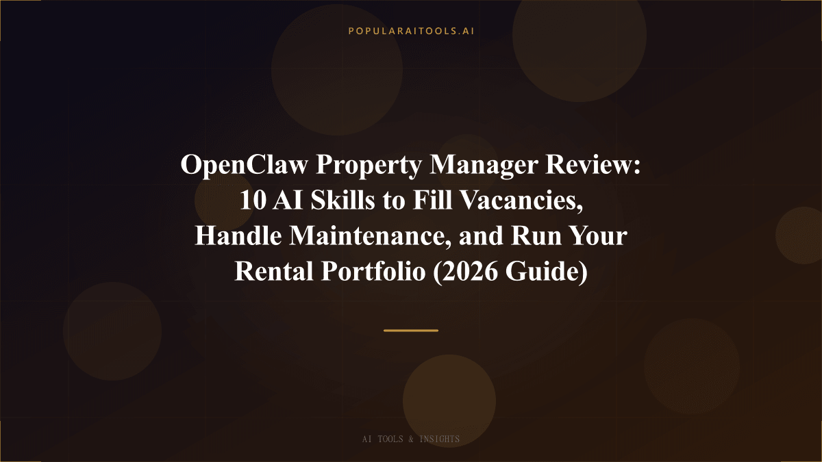 OpenClaw Property Manager Review: 10 AI Skills to Fill Vacancies, Handle Maintenance, and Run Your Rental Portfolio (2026 Guide) featured image