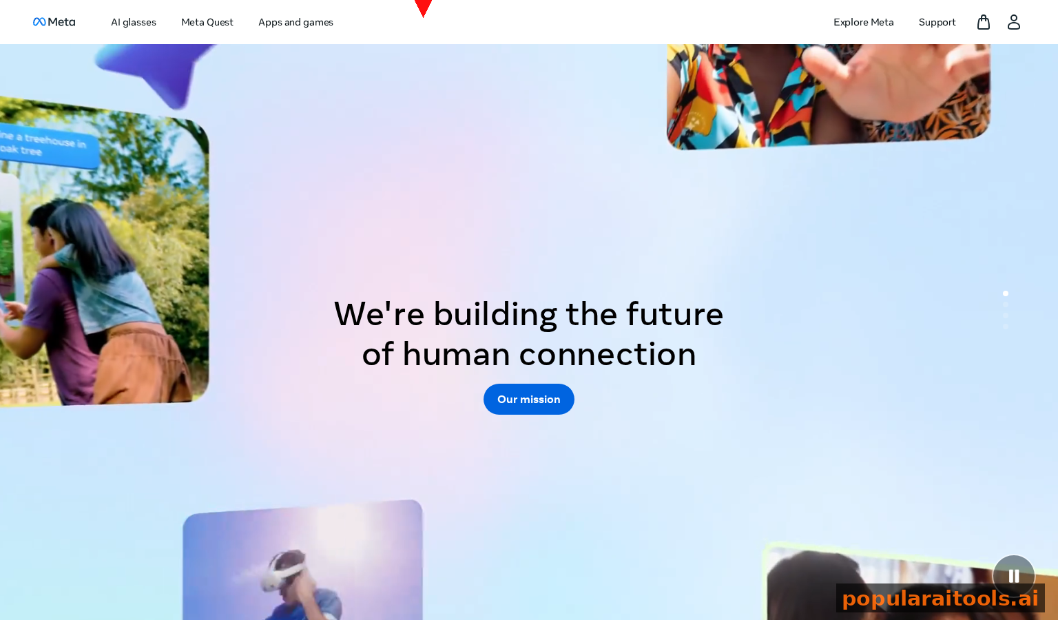 Meta company information and AI research division