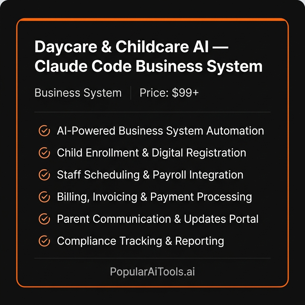 Daycare & Childcare AI features overview